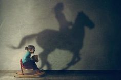 size: 12x8in Photographic Print: Girl & Rocking Horse - Lantern Press Photography by Lantern Press : Foto Cowgirl, Stick Horses, Wallpaper Tumblr, Foto Tips, Horse Crazy, Horse Life, Pretty Horses, Horse Photography