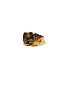 CONSTELLATION SIGNET RING Celestial Magic, In His Image, Accessory Inspo, Dainty Rings, Silver Clay, When I Die, Colored Gems, Dark Ages, Tourmaline Gemstone