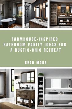 bathroom vanity ideas for a rustic - chic remodel featured in this article