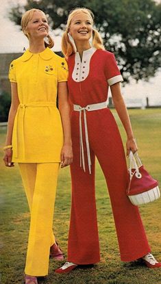 1970s Vintage Fashion, Space Age Fashion, Vintage Jumpsuit, Seventies Fashion, Sixties Fashion