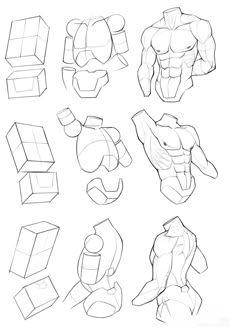 an image of how to draw different shapes and sizes of cubes in the shape of animals