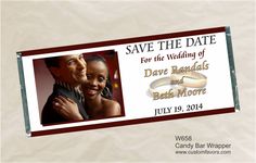 save the date banner with an image of a couple holding each other in their arms