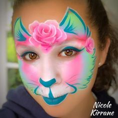 Face Painting Images, Animal Face Paintings, Face Painting Tips, Christmas Face Painting, Girl Face Painting, Face Paints, Face Painting Easy