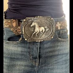 4.52"X3.54". Belt Not Included. I Have Hundreds Of Western And Other Belt Buckles Listed. Mexican Belt Buckle, Belt Buckles Cowgirl, California Cowgirl, Big Belt Buckle, Cowgirl Belt Buckles, Riding Aesthetic, Urban Western, Big Buckle Belt, Western Leather Belt