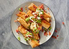 a white plate topped with food on top of a table