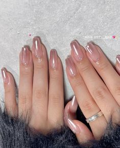 Classy Nail Art Ideas, Hello Nails, Simple Gel Nails, Glow Nails, Blush Nails, Pretty Gel Nails, Pearl Nails, Kawaii Nails, Dream Nails