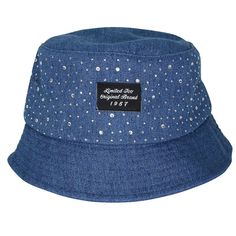 Complete her look in a cute way with this girls Limited Too bucket hat. FEATURES Bucket styling 2-in. brimDETAILS Polyester Spot clean Imported Size: One Size. Color: Denim. Gender: female. Age Group: kids. Hats, Hats Blue, Limited Too, Bucket Hats, Girls Accessories, Gender Female, Bucket Hat, Accessories Hats, Age Group