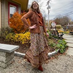 Gorgeous Midi/Maxi Boho Skirt By Designer Brand Love Sam For Anthropologie. Brand New With Tags - Retailed For $325! Color Is A Pinkish Taupe With A Floral Pattern And Metallic Gold Leaves. Comes With A Beaded Tassel Rope Belt. Faux-Wrap Front With High-Low Hem (Longer In Back), Fully Lined. Pull On Style With Elastic Around The Back Of The Waist. 100% Viscose, Dry Clean Only. Approximate Measurements: 15-20" Waist (Unstretched To Fully Stretched), 36"/39" Long (Front/Back). Love Sam, Boho Skirt, Rope Belt, Boho Skirts, Gold Leaves, High Low Hem, Printed Skirts, Metallic Gold, Pretty Dresses