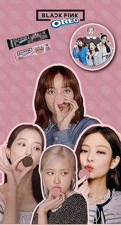 blackpink's korean girl group is featured in the poster for their upcoming album