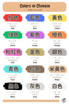 🌈 Explore Chinese colors with us! ✨ Learn about lots of colors and get a helpful vocabulary list. Discover the meaning of colors in Chinese culture too! 🎨 Dive into our guide and add some color to your learning! 📘 Colors In Chinese, Chinese Words And Meanings, Taiwanese Mandarin, Meaning Of Colors, Mandarin Learning