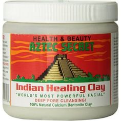 Clays have been used for centuries to beautify and refresh when used as a facial mask. Even Cleopatra used clay from the Nile river and the Arabian desert over 1800 years ago, as part of her beauty ritual. AZTEC secret INDIAN healing clay is bentonite clay from death valley, California, where it is sun- dried for up to six months in temperatures that sometimes reach 134 degrees. Safety Information For external use only. Please conduct a forearm skin patch test prior to facial use to test for allergic reactions or sensitivity. Works best when mixed with Apple Cider Vinegar Indications The unique molecular structure of Aztec Secret Indian Healing Clay deep cleanses skin pores, removing dirt and impurities, lifting out poisons and toxins stored in the epidermis. Pimples and blackheads are abs Aztec Secret Indian Healing Clay, Calcium Bentonite Clay, Indian Healing Clay, Healing Clay, Skin Mask, Pore Cleansing, Bentonite Clay, Makeup Tricks, Body Healing