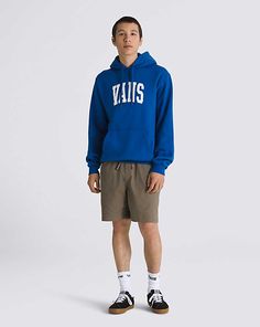 Vans Arched Pullover Hoodie Snow Surfing, Vans Hoodie, Vans Store, Vans Logo, Vans Shop, Action Sports, Screen Print, Pocket Pouch, Hooded Sweatshirt