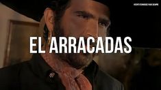 a man wearing a hat and tie with the words el arraccadas in front of him