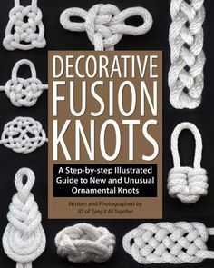 the book cover for decorative fuson knotts, which includes several different types of knots