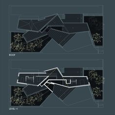 two diagrams showing the different levels of roofing