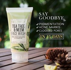 Green Tea Face Wash, Neem Face Wash, Herbal Face Wash, Tea Tree Face Wash, Tea Tree For Acne, Organic Face Wash, Natural Lip Scrub, Trending Makeup, Hair Oils