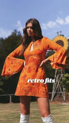 Looks Hippie, 70s Inspired Outfits, Look 80s, Outfits 70s, 70s Inspired Fashion, 70s Outfits, Look Retro