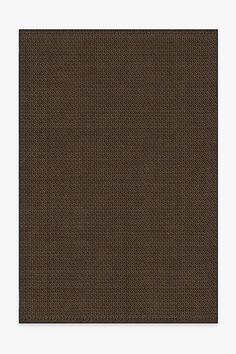 a square brown area rug with black border