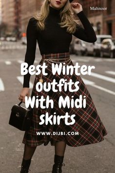 A Line Midi Skirt Outfit, Outfits With Midi Skirts, Winter Midi Skirt Outfit, Skirt Winter Outfit, Midi Skirt Outfit Winter, Midi Skirt Winter, Winter Outfits Ideas, A Line Midi Skirt, Perfect Winter Outfit