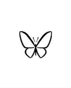 a black and white drawing of a butterfly