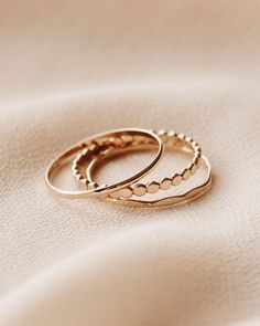 Gold Filled Stacking Rings Set ... Dainty Stacking Rings, Gold Minimalist Rings, Small Rings Simple, Gold Ring Ideas, Cute Gold Rings, Simple Gold Rings, Minimalist Accessories Jewellery, Minimalist Rings Simple, Rings Everyday