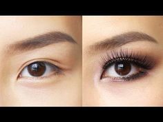 Hooded Makeup, Make Up Yeux, Natural Eye Makeup Tutorial, Korean Makeup Tips, Korean Makeup Look, Peach Eyeshadow, Korean Makeup Tutorials, Makeup Tip, Makeup Youtube