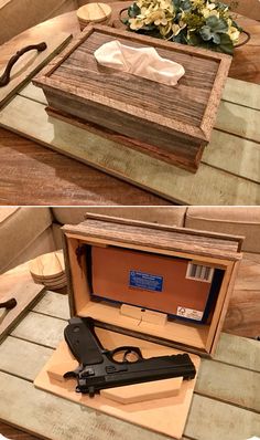 Hidden Box Diy Secret Storage, Coffee Table Designs, Free Woodworking Plans, Table Designs, Diy Coffee Table, Diy Coffee