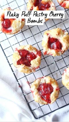 strawberry shortcakes on a cooling rack ready to be eaten