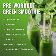 Pre Workout Smoothie Recipes, Pre Workout Protein Shake, Benefits Of Smoothies, Pre Workout Drink, Svelte Training, Healthy Pre Workout, Pre Workout Smoothie, Breakfast And Coffee, Easy Healthy Smoothie Recipes