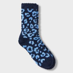 Enhance comfort with Women's Leopard Cozy Crew Socks from Auden™ 4-10. Made from a blend of materials, these socks provide the perfect stretch and fit. The lightweight knit fabric ensures all-day comfort. Each pack includes a pair of crew length socks, ideal for any casual outfit. Auden™: Fit for you in every way. Warm Blue Socks For Stocking Stuffers, Comfortable Soft Blue Socks, Soft Comfortable Blue Socks, Comfortable Stretch Blue Socks, Soft Blue Comfortable Socks, Cozy Warm Blue Socks, Soft Blue Casual Socks, Casual Soft Blue Socks, Casual Blue Super Soft Socks