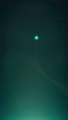 an abstract background with lines and dots in the middle, including one green light at the top