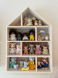 a shelf filled with lots of different kinds of toys