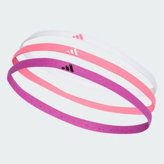 adidas Shop the Hairband 3-Pack - Pink at adidas.com/us! See all the styles and colors of Hairband 3-Pack - Pink at the official adidas online shop. Football, Lock Logo, Adidas Canada, Adidas Shop, Pink Adidas, Adidas Online, Pink Purple, Soccer, Online Shop