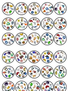 an image of different types of food in the shape of circles on a white background