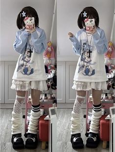 Different Japanese Fashion Styles, Harajuku Outfits Kawaii, Kawwai Outfit Ideas, Kawaii Girls Outfit, Y2k Kawaii Outfits, Japanese Cute Outfits, Kawaii Style Outfits, Cute Japanese Outfits, Harajuku Style Outfits