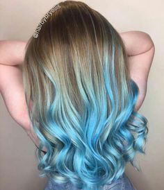 Hand Painted Balayage, Painted Balayage, Underlights Hair, Dip Dye Hair, Rainbow Hair Color