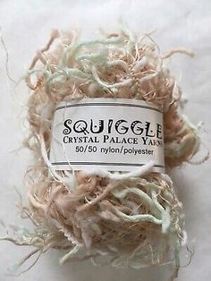 Crystal Palace Yarns Squiggle #9288 Shell Mix Peach Mint White Great CarryAlong!  | eBay Pastel, Crystal Palace Fc, Make A Scarf, Felted Projects, Eyelash Yarn, Scarf Yarn, Mish Mash, Night Garden, Types Of Yarn