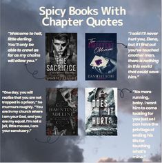 an advertisement for the book series, which includes five books in one page and four different titles