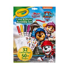 the paw patrol coloring and sticker activity set