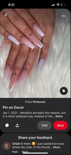 Pink And White Nails Acrylic, Ombre Pink And White Nails, White Nails Acrylic, Pink And White Nails, Ombre Pink, Pink Ombre, Nails Acrylic, White Nails, Manicure And Pedicure