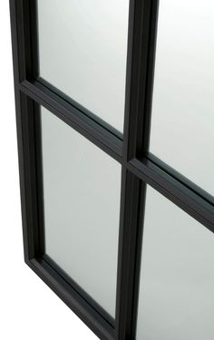 three windows are shown with black frames and white glass on the outside, side by side