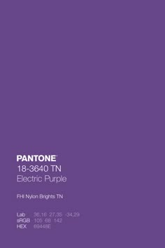 Pantone Color Guide, Purple Color Code, Purple Colour Shades, Kidswear Fashion, Pantone Color Chart, Pantone Colours, Electric Purple, Pantone Colour Palettes