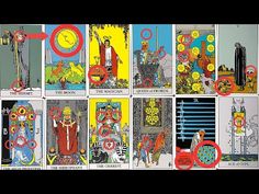 the taroti card shows different times and symbols