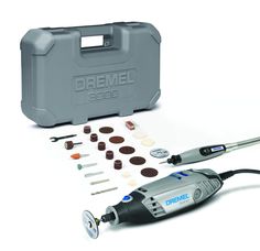 the dremel 350c kit includes an assortment of tools