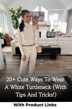 Discover the perfect blend of simplicity and cuteness with these white turtleneck outfits, designed to elevate your aesthetic effortlessly. Click now to explore the chic and timeless fashion inspiration!