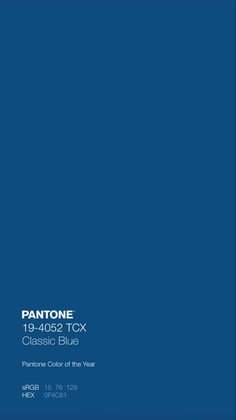 pantone's classic blue color of the year