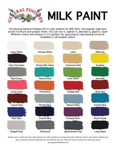 different shades of paint that are in the color chart for each type of wallpaper