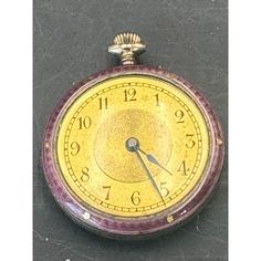 Pictured Is A Antique Argent Dore' Purple Guilloche Gold Face Ladies Pocket Watch Not Working The Watch Is 1". Inside Case Signed Argent Dore' 935 Silver # 1944669. Bear Hallmark. Guilloche In Great Shape. Features: Antique Size: 1" Condition: Pre-Owned Good 935 Silver In Great Shape. I Think Watch Does Not Work Pocket Watch Antique, Gold Face, Pocket Watches, Pocket Watch, Accessories Watches, Jewellery And Watches, Hallmark, Jewelry Watches, Etsy Accessories