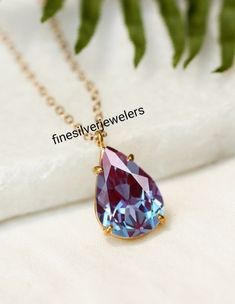 Alexandrite Necklace Pendants, Formal Teardrop Pendant Jewelry With Faceted Details, Fine Jewelry Drop Earrings With High Luster, Formal Faceted Teardrop Pendant Jewelry, Elegant Faceted Pear-shaped Necklace, Elegant Pear-shaped Faceted Necklace, Faceted Pear-shaped Wedding Jewelry, Pear-shaped Faceted Wedding Jewelry, Sterling Silver Drop Jewelry With High Luster