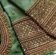 Here Are The Latest Designs For Bridal Blouses With Maggam Work. The Maggam Work With Kundan, Thread And Spring Can Be Customised Along With The Cloth Color You Want To Choose. Having These Kind Of Maggam Work Blouses Is Very Trendy For Traditional Gatherings And Poojas.  This Enhances The Beauty Of Any Saree When This Is Teamed Up With Different Kind Of Maggam Designs. The Combination Of Aari And Zardosi Works Make This Maggam Designs Look Very Elegant And Beautiful. We Customize The Blouse As Hand Aari Work Blouse Design, Arri Work Blouse Designs Bridal, Magam Work Designs Latest, Back Neck Aari Designs For Blouses, Wedding Aari Work Blouse Designs, Aari Sleeve Designs For Blouse, Peacock Embroidery Designs Blouse, Aari Blouse Designs Latest, Bridal Aari Work Blouse Designs